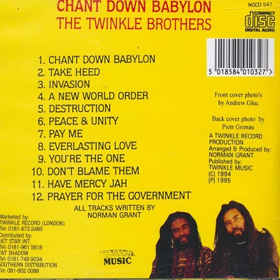 Twinkle Brothers : Chant Down Babylon | LP / 33T  |  UK