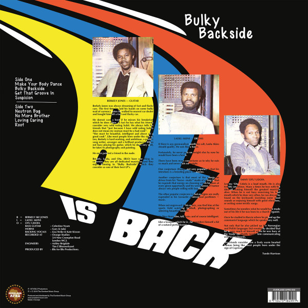 Bulky Backside : Blo Is Back | LP / 33T  |  Afro / Funk / Latin