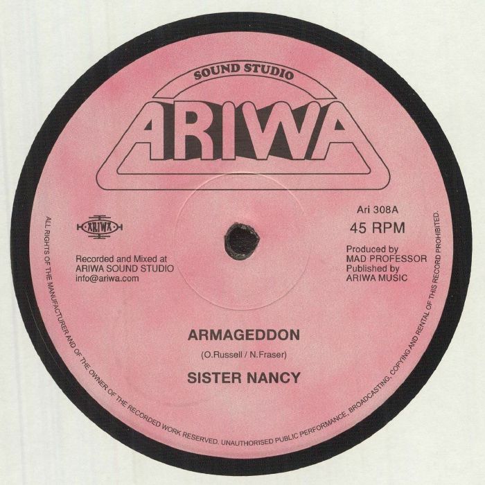 Sister Nancy : Armageddon | Maxis / 12inch / 10inch  |  UK