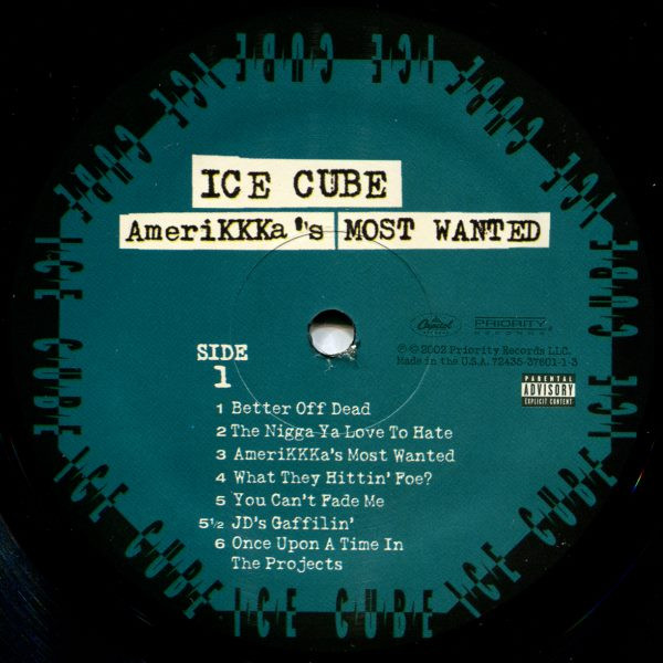 Ice Cube : AmeriKKKa's Most Wanted | LP / 33T  |  Ragga-HipHop