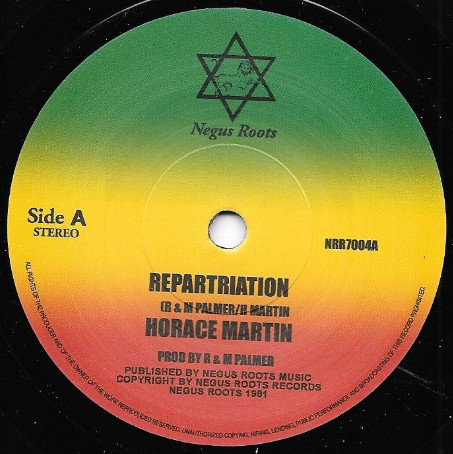 Horace Martin : Repatriation