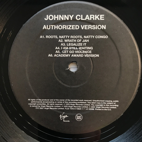Johnny Clarke : Authorized Version | LP / 33T  |  Oldies / Classics