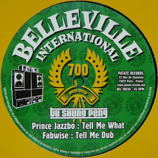 Prince Jazzbo Ft. Tu Shung Peng : Tell Me What | Maxis / 12inch / 10inch  |  UK