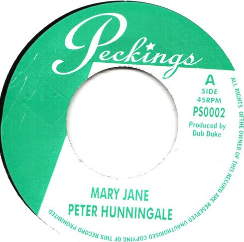 Peter Hunningale : Mary Jane | Single / 7inch / 45T  |  Oldies / Classics