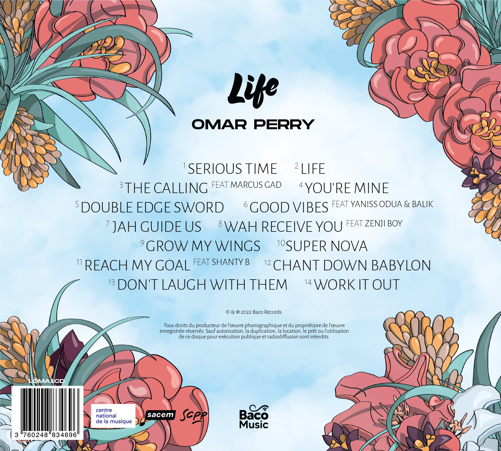 Omar Perry : Life | LP / 33T  |  Dancehall / Nu-roots