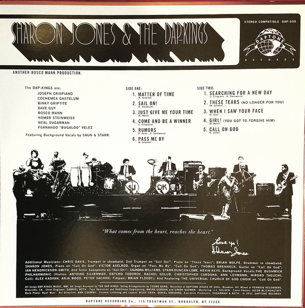 Sharon Jones & The Dap Kings : Soul Of A Woman | LP / 33T  |  Afro / Funk / Latin