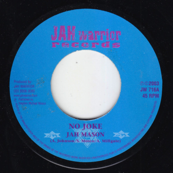 Jah Mason : No Joke | Single / 7inch / 45T  |  UK