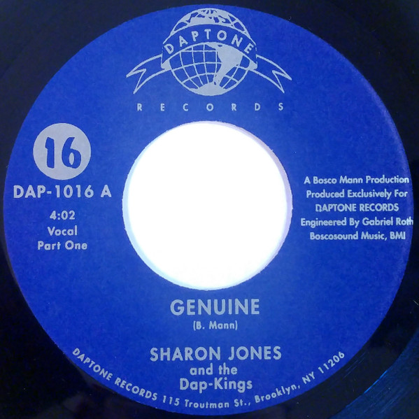 Sharon Jones And The Dap-kings : Genuine ( 16 ) | Single / 7inch / 45T  |  Afro / Funk / Latin