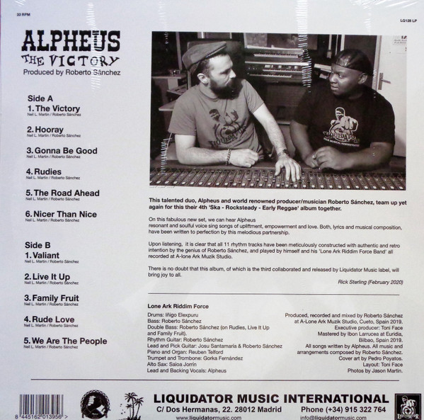 Alpheus : The Victory | LP / 33T  |  Dancehall / Nu-roots