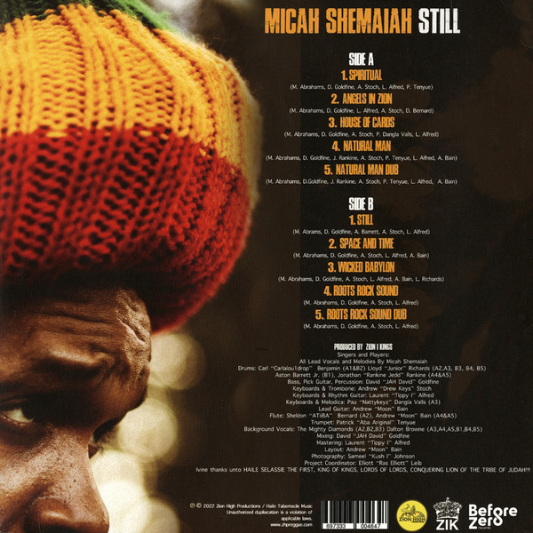 Micah Shamaiah : Still Micah Shamaiah : Still | LP / 33T | Dancehall / Nu-roots