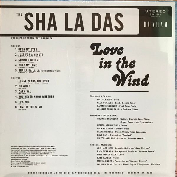 The Sha La Das : Love in the Wind The Sha La Das : Love in the Wind | LP / 33T | Afro / Funk / Latin