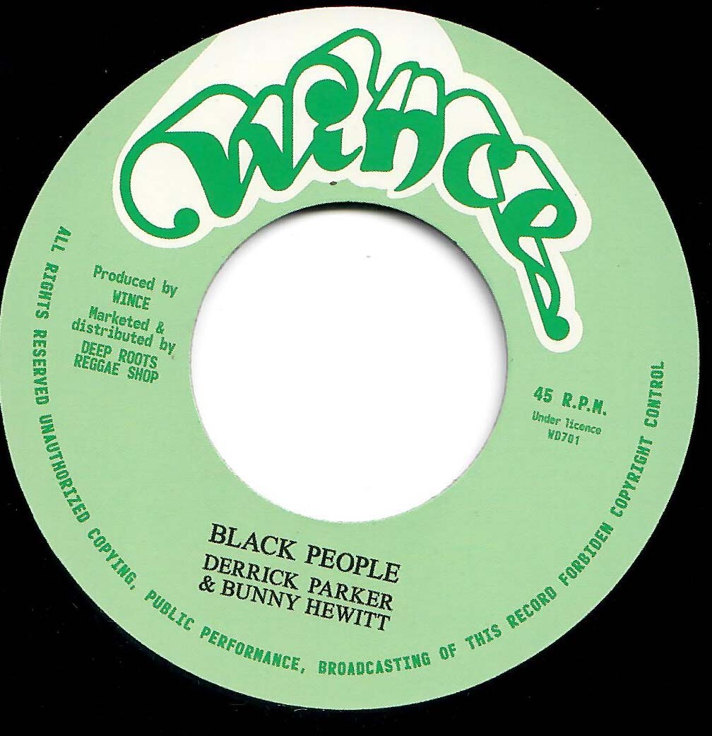 Derrick Parker & Bunny Hewitt : Black People | Single / 7inch / 45T  |  Oldies / Classics