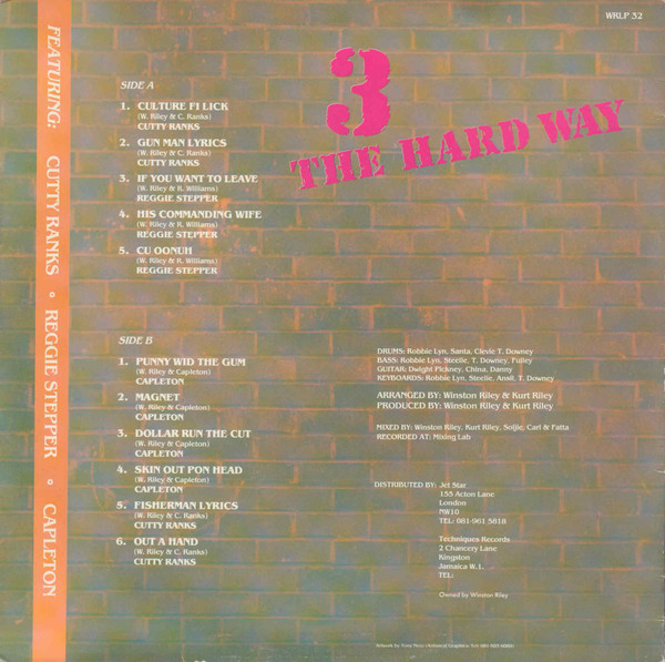 Cutty Ranks / Reggie Stepper / Capleton : 3 The Hard Way | LP / 33T  |  Oldies / Classics
