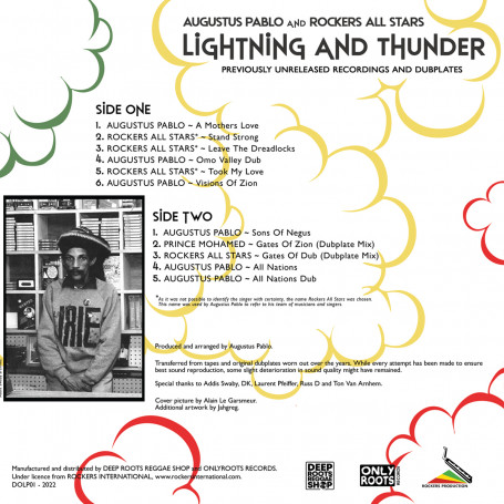 Augustus Pablo And Rockers All Stars : Lightning And Thunder | LP / 33T  |  Oldies / Classics