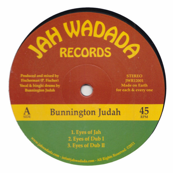 Bunnington Judah : Eyes Of Jah | Maxis / 12inch / 10inch  |  UK