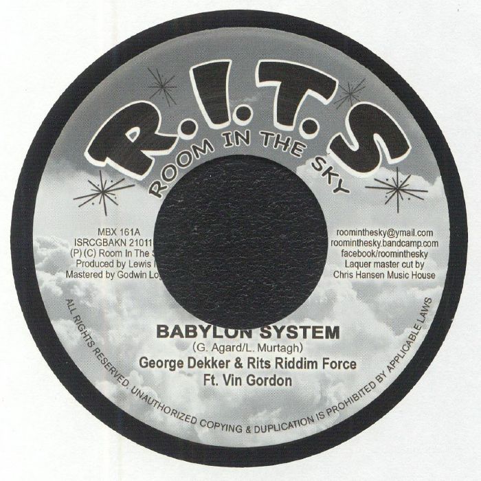 George Dekker ( The Pionneers ) : Babylon System | Single / 7inch / 45T  |  Dancehall / Nu-roots