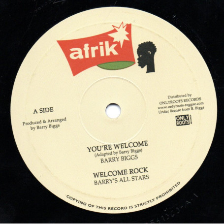 Barry Biggs : You're Welcome | Maxis / 12inch / 10inch  |  Oldies / Classics