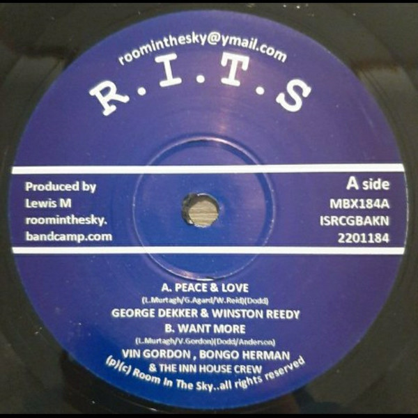 Peace & Love : George Dekker & Winston Reedy | Single / 7inch / 45T  |  UK