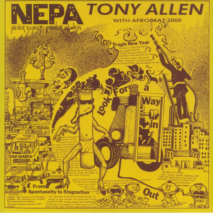 Tony Allen & Afrobeat 2000 : NEPA: Never Expect Power Always | LP / 33T  |  Afro / Funk / Latin