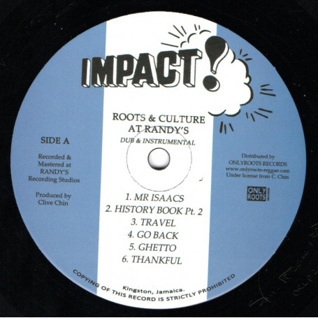 Various : Roots & Culture At Randy's , Dub & Instrumentals | LP / 33T  |  Oldies / Classics