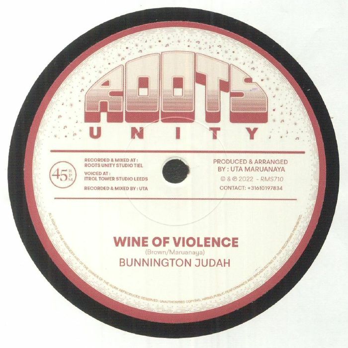 Bunnington Judah : Wine Of Violence | Single / 7inch / 45T  |  UK