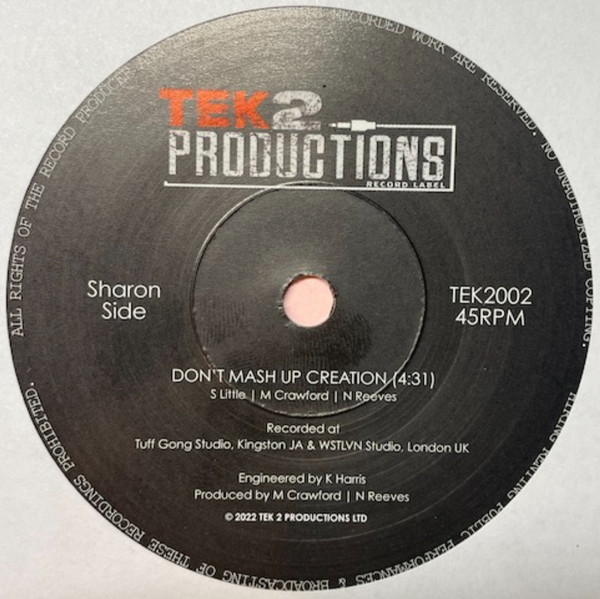 Sharon Little : Don't Mash Up Creation | Single / 7inch / 45T  |  UK