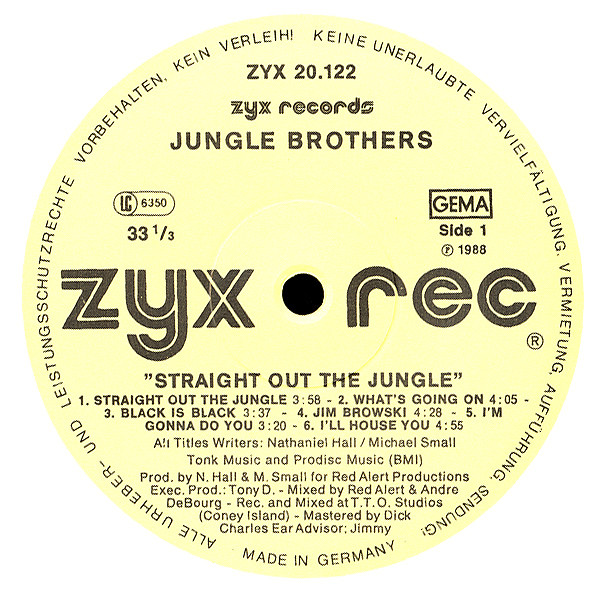 Jungle Brothers : Straight Out The Jungle | LP / 33T  |  Ragga-HipHop