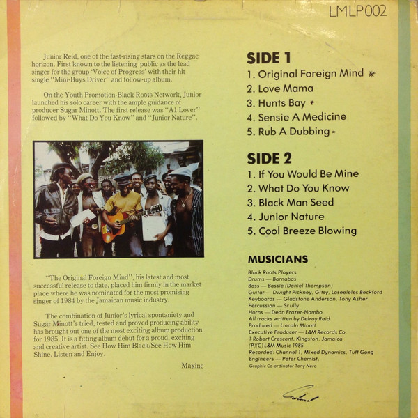 Junior Reid : Original Foreign Mind | LP / 33T  |  Oldies / Classics