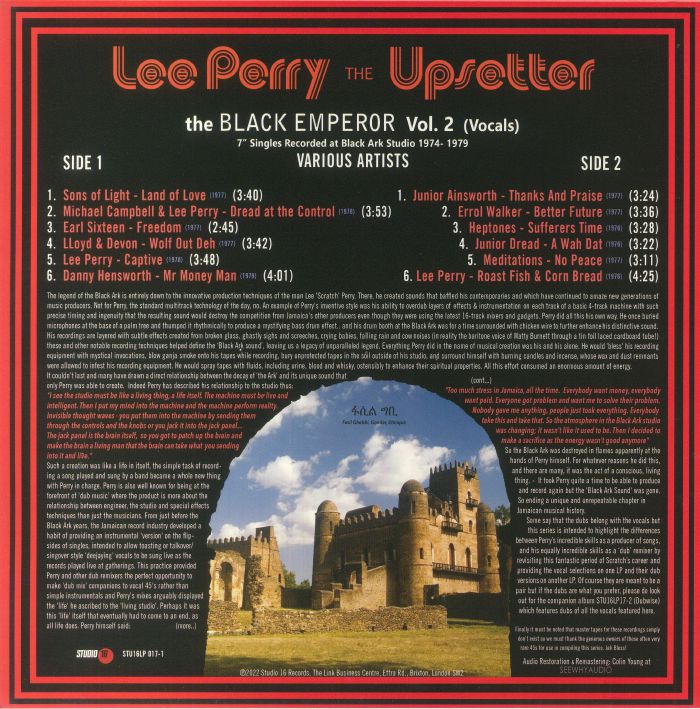Lee Perry : The Black Emperor Vol 2 (Vocals) | LP / 33T  |  Oldies / Classics