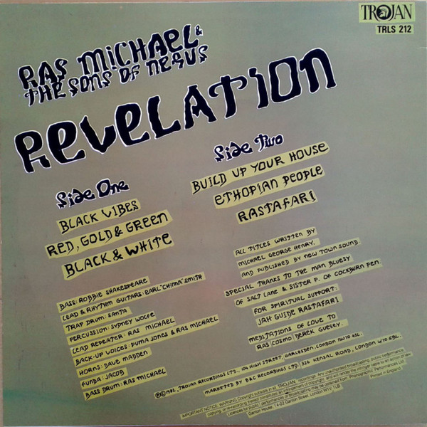 Ras Michael & The Sons Of Negus : Revelation | LP / 33T  |  Oldies / Classics
