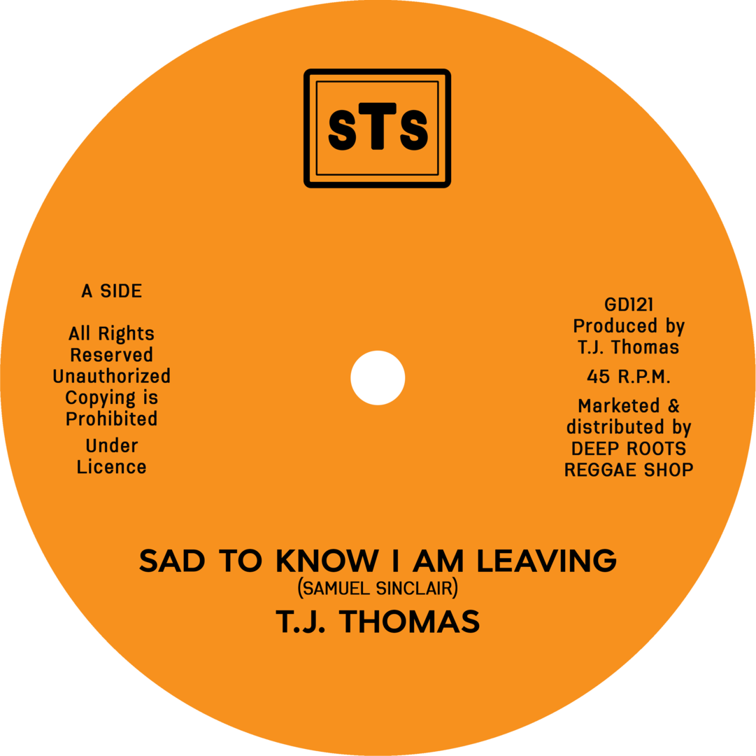 T.J.Thomas : Sad To Know I Am Leaving | Maxis / 12inch / 10inch  |  Oldies / Classics