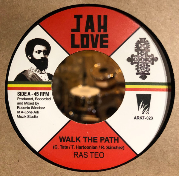 Ras Teo : Walk The Path (Red) | Single / 7inch / 45T  |  Dancehall / Nu-roots