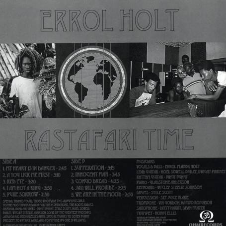 Errol Holt : Rastafari Time | LP / 33T  |  Oldies / Classics