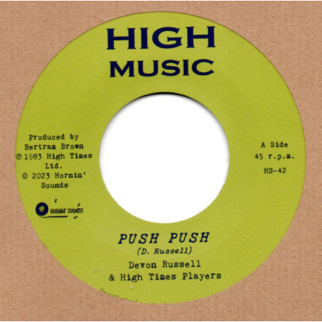 Devon Russell & High Times Players : Push Push | Single / 7inch / 45T  |  Oldies / Classics