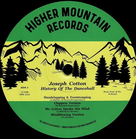 Joseph Cotton : History Of The Dancehall | LP / 33T  |  Dancehall / Nu-roots