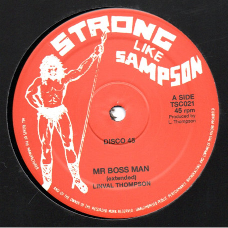 Linval Thompson : Mr Boss Man | Maxis / 12inch / 10inch  |  Oldies / Classics