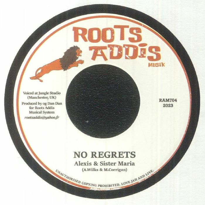 Alexis & Sister Maria : No Regrets | Single / 7inch / 45T  |  UK