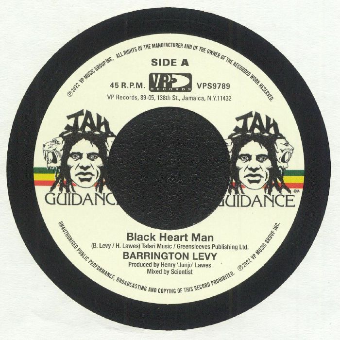 Barrington Levy : Black Heart Man | Single / 7inch / 45T  |  Oldies / Classics