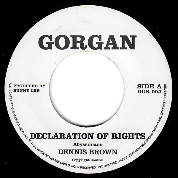 Dennis Brown : Declaration Of Rights