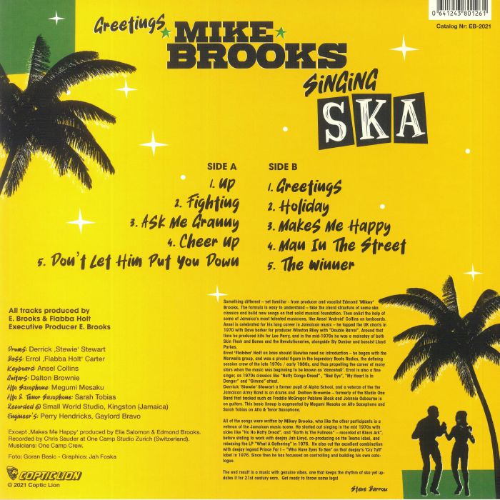 Mike Brooks : Singing Ska | LP / 33T  |  Oldies / Classics