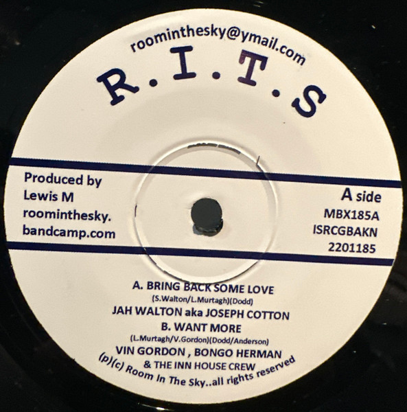 Joseph Cotton : Bring Back Some Love | Single / 7inch / 45T  |  UK