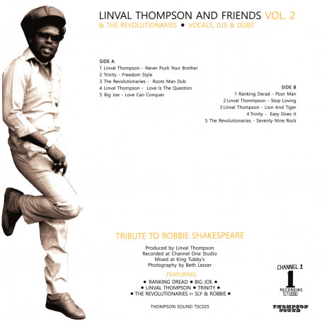Various Vol 2 : Linval Thompson And Friends & The Revolutionaries Vol 2 Vocals, DJs & Dubs Various Vol 2 : Linval Thompson And Friends & The Revolutionaries Vol 2 Vocals, DJs & Dubs | LP / 33T | Oldies / Classics