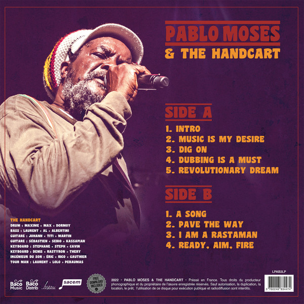 Pablo Moses and The Handcart : LIVE Pablo Moses and The Handcart : LIVE | LP / 33T | Oldies / Classics