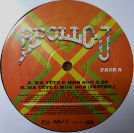 Apollo J : Ma Tête & Mon Son | Maxis / 12inch / 10inch  |  Ragga-HipHop