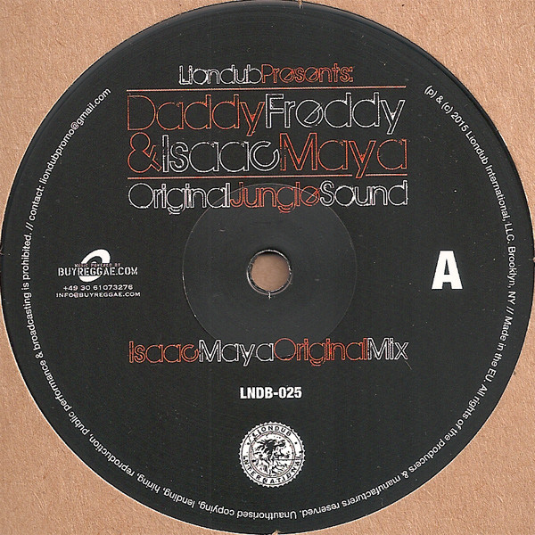 Daddy Freddy & Isaac Maya : Original Jungle Sound Daddy Freddy & Isaac Maya : Original Jungle Sound | Maxis / 12inch / 10inch | Jungle / Dubstep
