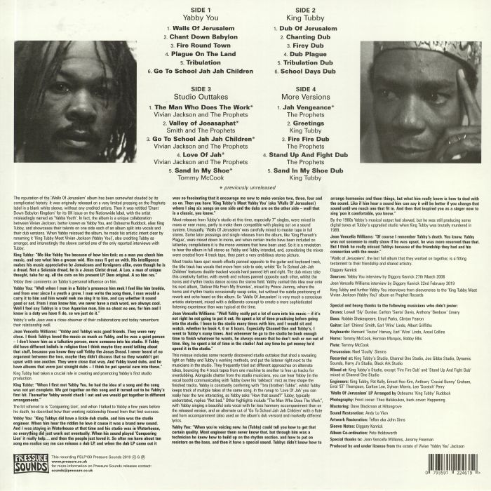 YABBY YOU meets KING TUBBY : Walls Of Jerusalem YABBY YOU meets KING TUBBY : Walls Of Jerusalem | LP / 33T | Oldies / Classics