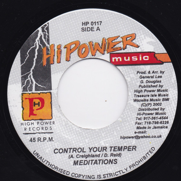 Control Your Temper : Meditations
