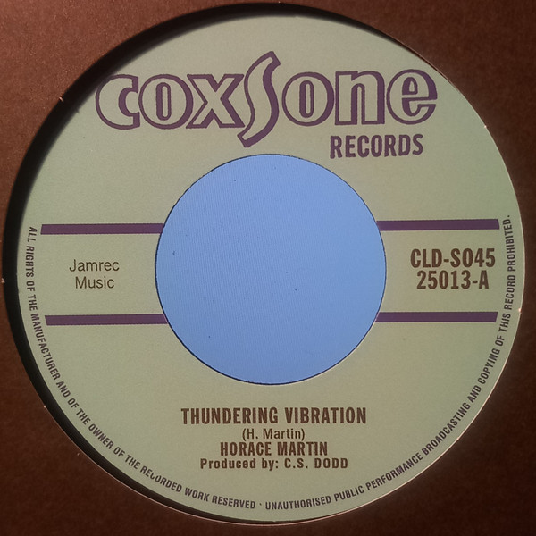 Horace Martin / Marcia Griffiths : Thundering Vibration / Feel Like Jumping