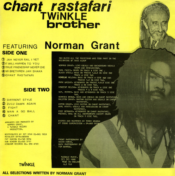 Twinkle Brother : Chant Rastafari Twinkle Brother : Chant Rastafari | LP / 33T | UK