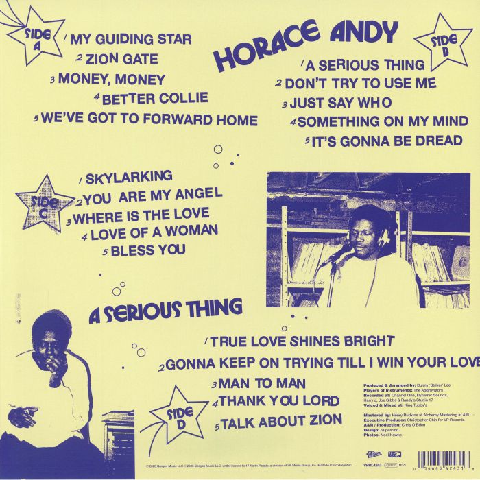 Horace Andy : A Serious Thing Horace Andy : A Serious Thing | LP / 33T | Oldies / Classics